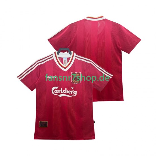 Liverpool fußball trikot 1995 1996 Herren Heim Retro Kurzarm
