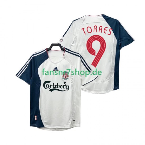 Liverpool fußball trikot Torres 9 Herren Auswärts Retro 2008 2006 Kurzarm