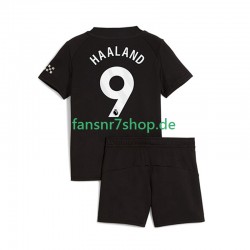 Manchester City fußball trikot Erling Haaland 9 Kinder Auswärts 2025-2026 Kurzarm