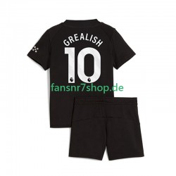 Manchester City fußball trikot Jack Grealish 10 Kinder Auswärts 2025-2026 Kurzarm