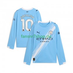 Manchester City fußball trikot Jack Grealish 10 Herren Heim 2025-2026 Langarm
