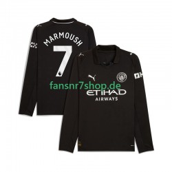 Manchester City fußball trikot Omar Marmoush 7 Herren Auswärts 2025-2026 Langarm