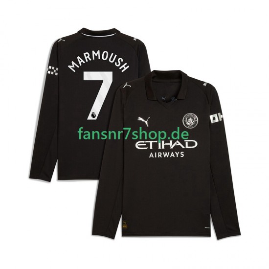 Manchester City fußball trikot Omar Marmoush 7 Herren Auswärts 2025-2026 Langarm
