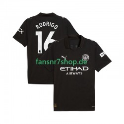 Manchester City fußball trikot Rodrigo Hernandez 16 Herren Auswärts 2025-2026 Kurzarm