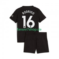 Manchester City fußball trikot Rodrigo Hernandez 16 Kinder Auswärts 2025-2026 Kurzarm