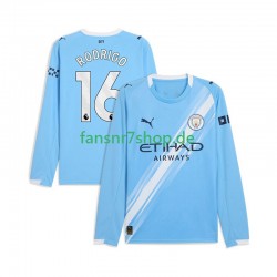 Manchester City fußball trikot Rodrigo Hernandez 16 Herren Heim 2025-2026 Langarm