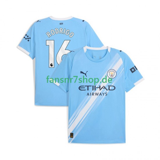 Manchester City fußball trikot Rodrigo Hernandez 16 Herren Heim 2025-2026 Kurzarm