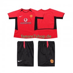 Manchester United fußball trikot 2002 Kinder Heim Retro 2004 Kurzarm