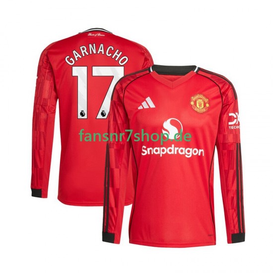 Manchester United fußball trikot Alejandro Garnacho 17 Herren Heim 2025-2026 Langarm