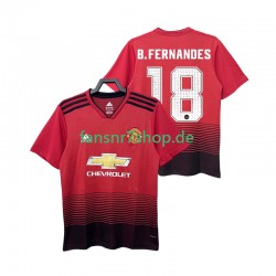 Manchester United fußball trikot B.FERNANDES 18 2018 2019 Herren Heim Retro Kurzarm