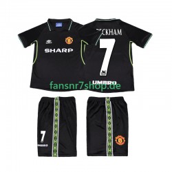 Manchester United fußball trikot Beckham 7 1998 Kinder Ausweich Retro 1999 Kurzarm