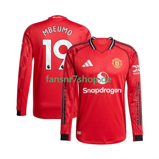 Manchester United fußball trikot Bryan Mbeumo 19 Herren Heim 2025-2026 Langarm
