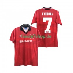 Manchester United fußball trikot CANTONA 7 1996 Herren Heim Retro 1994 Kurzarm