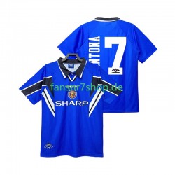 Manchester United fußball trikot CANTONA 7 1996 1998 Herren Ausweich Retro Kurzarm