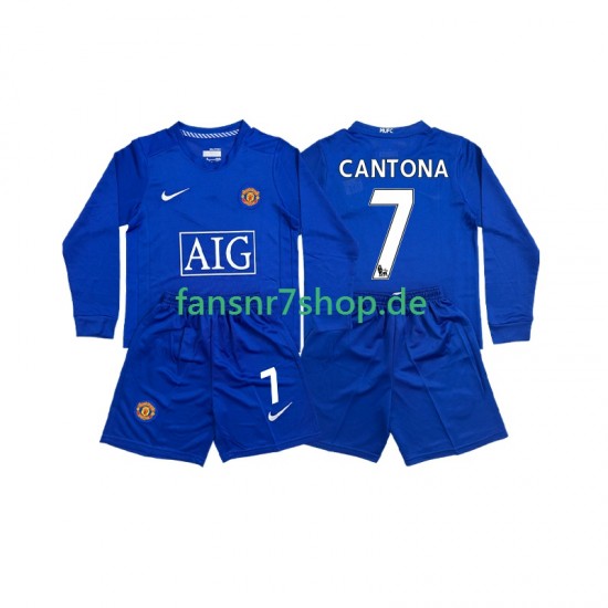 Manchester United fußball trikot CONTONA 7 2009 Kinder Ausweich Retro 2008 Langarm