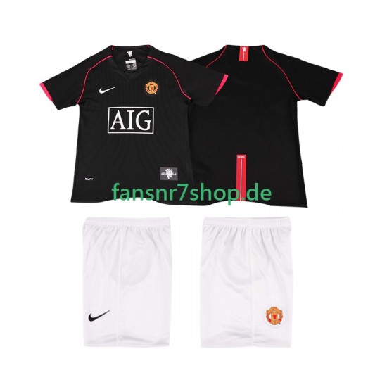 Manchester United fußball trikot 2007 Kinder Auswärts Retro 2008 Kurzarm