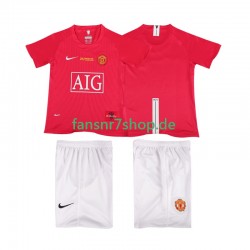Manchester United fußball trikot Champions League 2007 Kinder Heim Retro 2008 Kurzarm