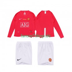 Manchester United fußball trikot Premier League 2009 Kinder Heim Retro 2008 Langarm