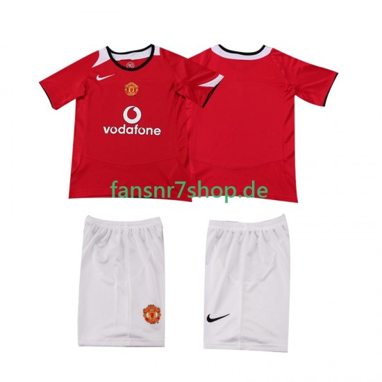 Manchester United fußball trikot 2005 Kinder Heim Retro 2006 Kurzarm