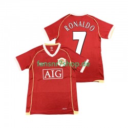 Manchester United fußball trikot Cristiano Ronaldo 7 2007 Herren Heim Retro 2006 Kurzarm
