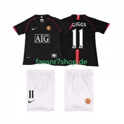 Manchester United fußball trikot GIGGS 11 2007 Kinder Auswärts Retro 2008 Kurzarm