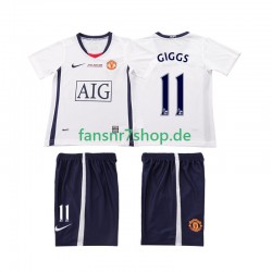 Manchester United fußball trikot GIGGS 11 Champions League 2009 Kinder Auswärts Retro 2008 Kurzarm