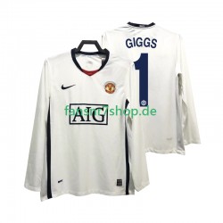 Manchester United fußball trikot GIGGS 11 Premier League 2009 Herren Auswärts Retro 2008 Langarm