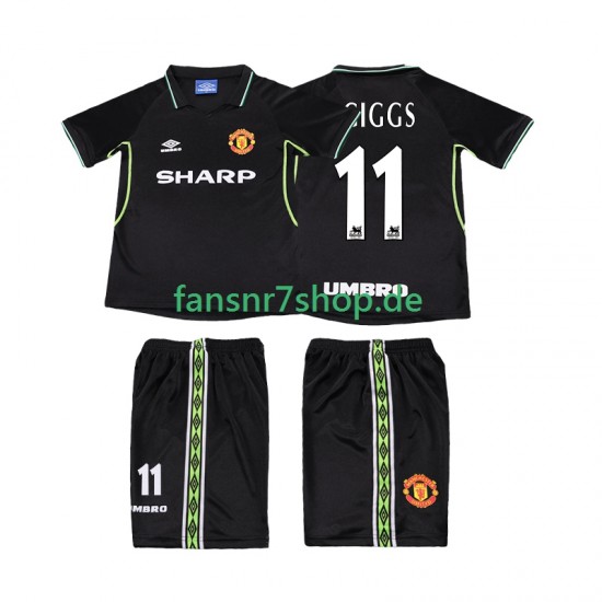 Manchester United fußball trikot GIGGS 11 1998 Kinder Ausweich Retro 1999 Kurzarm