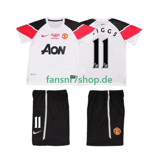 Manchester United fußball trikot GIGGS 11 Champions League 2012 Kinder Ausweich Retro 2011 Kurzarm