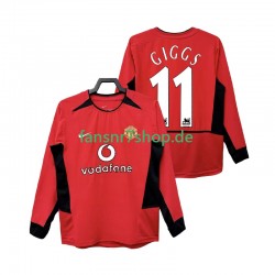 Manchester United fußball trikot GIGGS 11 2002 Herren Heim Retro 2004 Langarm