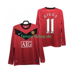 Manchester United fußball trikot GIGGS 11 2009 Herren Heim Retro 2010 Langarm