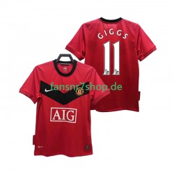 Manchester United fußball trikot GIGGS 11 2009 Herren Heim Retro 2010 Kurzarm