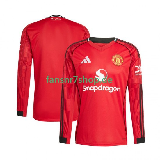 Manchester United fußball trikot Herren Heim 2025-2026 Langarm