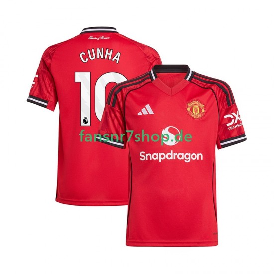 Manchester United fußball trikot Matheus Cunha 10 Herren Heim 2025-2026 Kurzarm