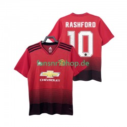 Manchester United fußball trikot RASHFORD 10 2018 2019 Herren Heim Retro Kurzarm