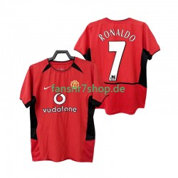 Manchester United fußball trikot RONALDO 7 2002 Herren Heim Retro 2004 Kurzarm