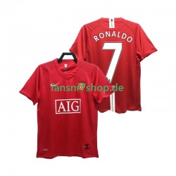 Manchester United fußball trikot RONALDO 7 Premier League 2007 Herren Heim Retro 2008 Kurzarm