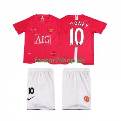 Manchester United fußball trikot ROONEY 10 Premier League 2007 Kinder Heim Retro 2008 Kurzarm