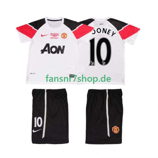 Manchester United fußball trikot ROONEY 10 Champions League 2012 Kinder Ausweich Retro 2011 Kurzarm