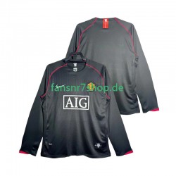 Manchester United fußball trikot 2007 Herren Auswärts Retro 2008 Langarm