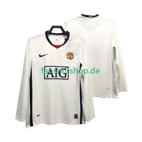Manchester United fußball trikot Premier League 2009 Herren Auswärts Retro 2008 Langarm