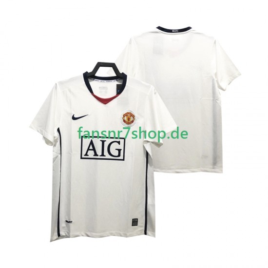 Manchester United fußball trikot Premier League 2009 Herren Auswärts Retro 2008 Kurzarm
