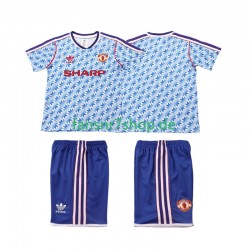 Manchester United fußball trikot 1992 Kinder Auswärts Retro 1990 Kurzarm
