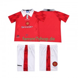Manchester United fußball trikot 1996 1997 Kinder Heim Retro Kurzarm