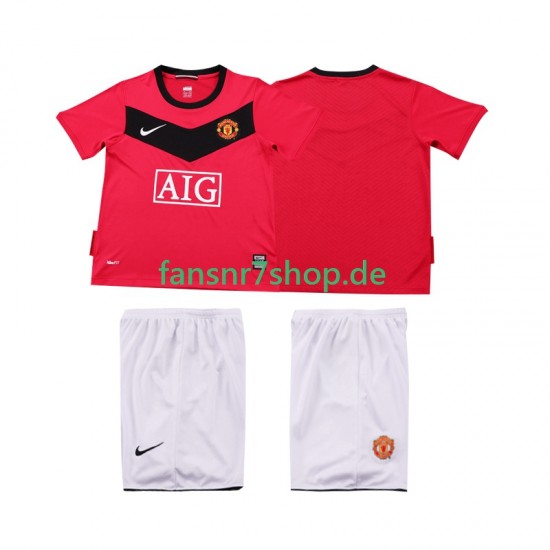 Manchester United fußball trikot 2009 Kinder Heim Retro 2010 Kurzarm