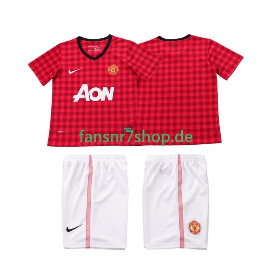 Manchester United fußball trikot 2012 2013 Kinder Heim Retro Kurzarm