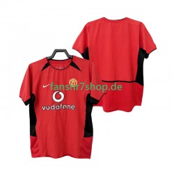 Manchester United fußball trikot 2002 Herren Heim Retro 2004 Kurzarm