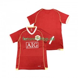 Manchester United fußball trikot 2007 Herren Heim Retro 2006 Kurzarm