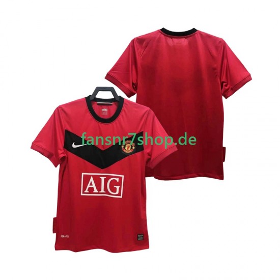 Manchester United fußball trikot 2009 Herren Heim Retro 2010 Kurzarm