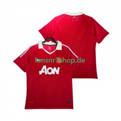 Manchester United fußball trikot Herren Heim Retro 2011 2010 Kurzarm
